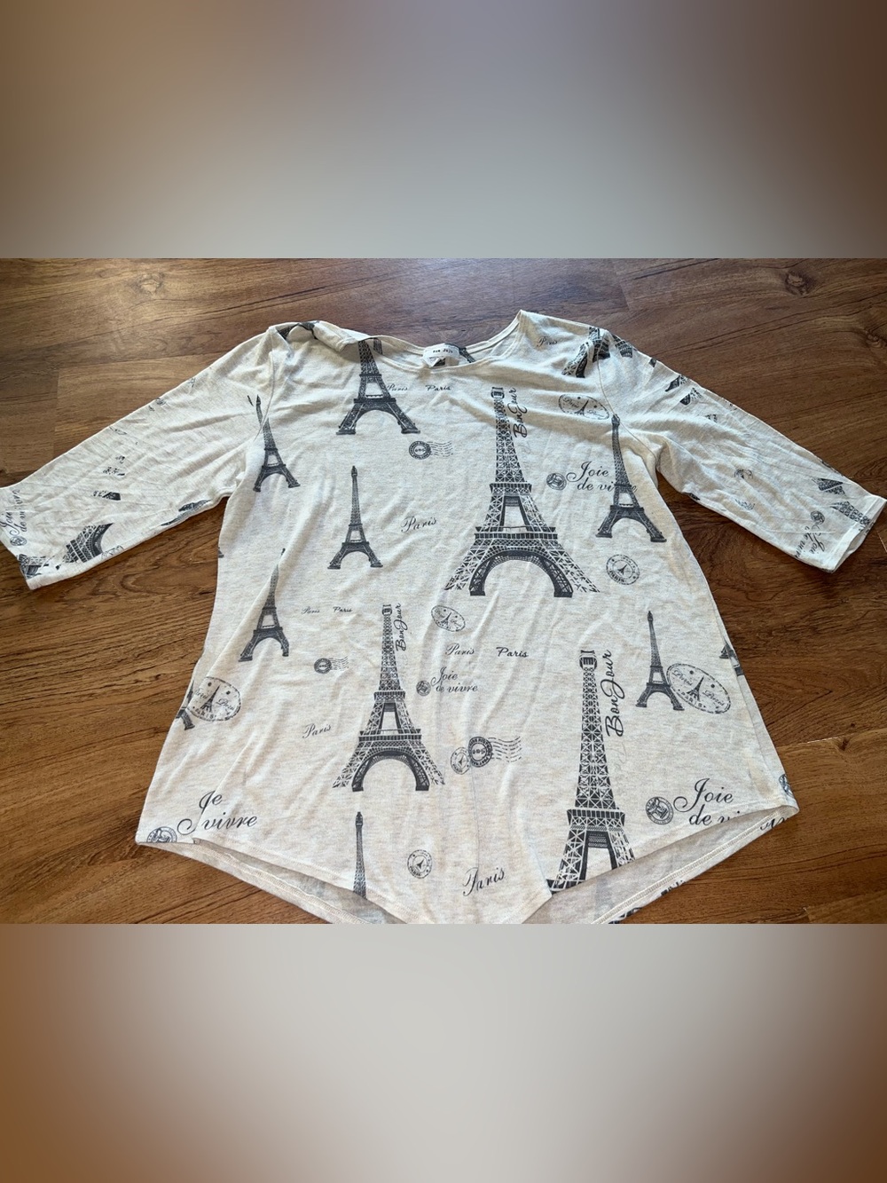 Rue Juju Women’s blouse Paris Eiffel Tower 3X Shirt